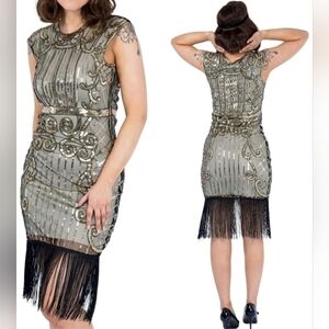 1920s Halloween Sequins Flapper Gatsby Cocktail Dress